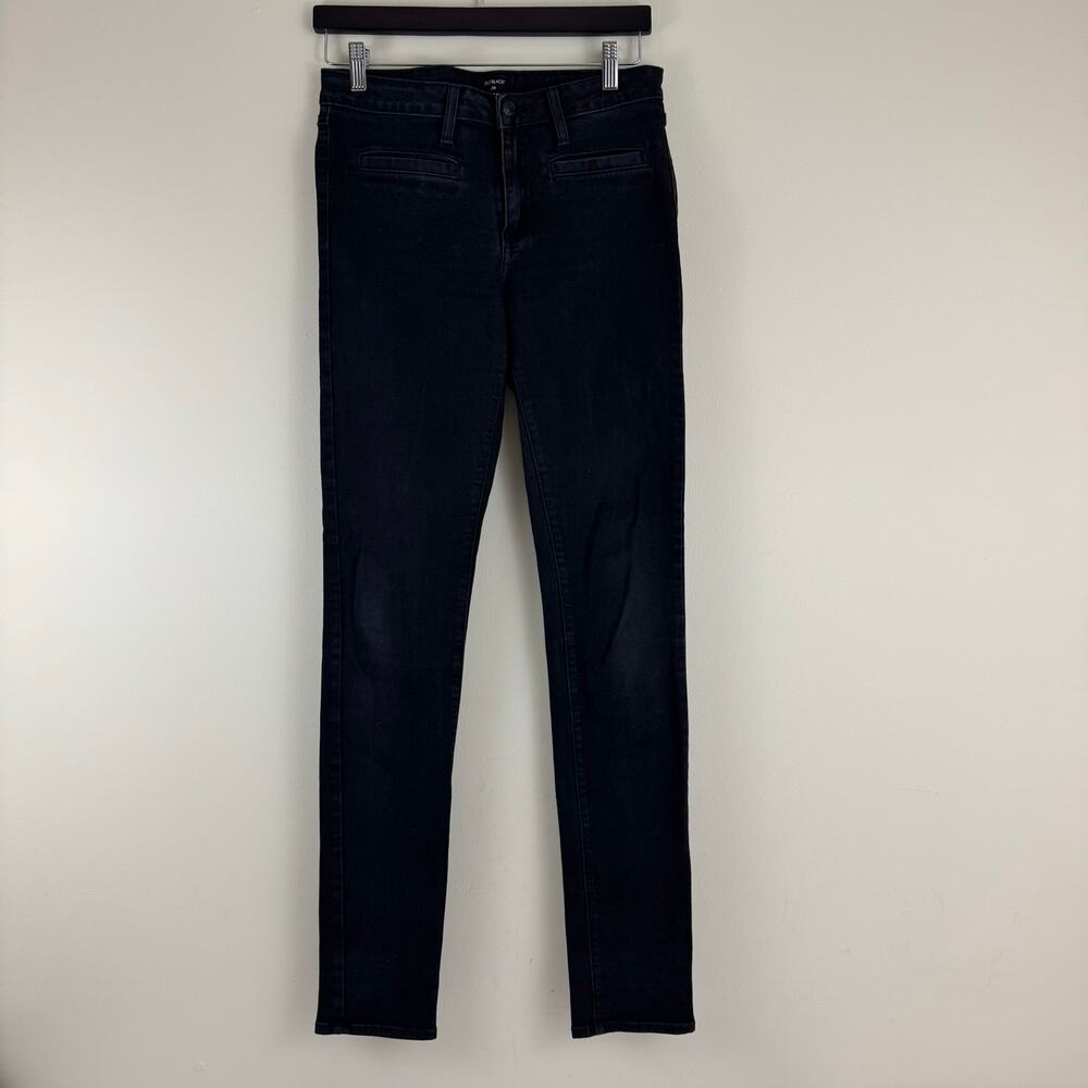 Just Black Denim Women's 29 Black Wash Skinny Leg Pants Mid Rise Stretch USA